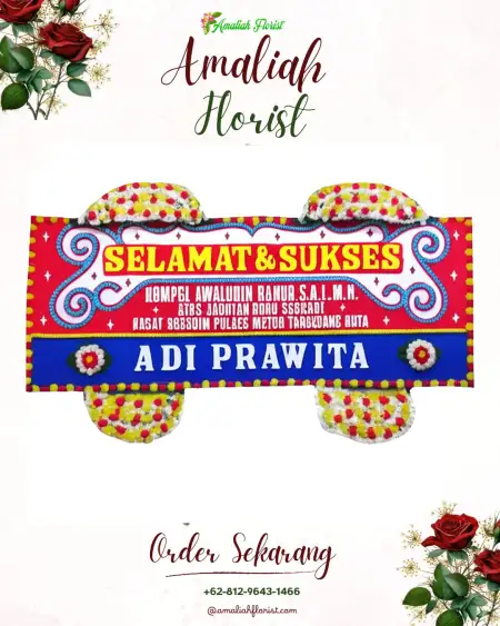 Papan Bunga Ucapan Selamat Lebong Sakti